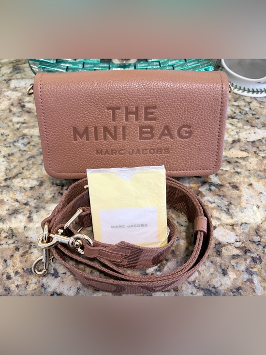 Marc Jacobs Handbags - Marc Jacobs Women's The Leather Mini Bag - Gold Hardware with Dust Bag Inclusion